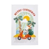 Sunny Santa Recycled Cotton Tea Towel