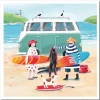 Surfing Trip Greetings Card
