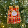 Tartan Red Kilt Decoration by Tinker Tailor London