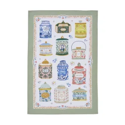 Tea Tins Cotton Tea Towel