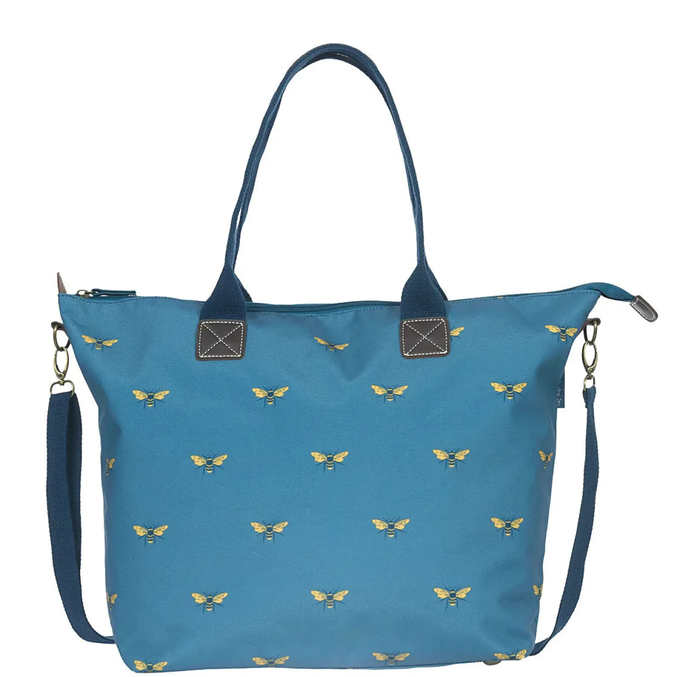 Teal Bees Standard Oundle Bag