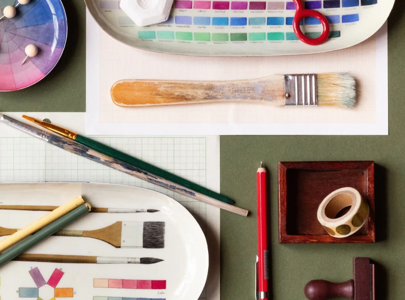 The Art of Coloring Enamel Printed Tray