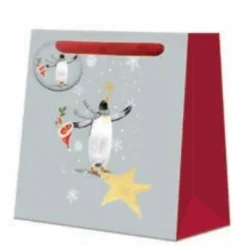 The Curious Inksmith Penguin Joy Medium Gift Bag