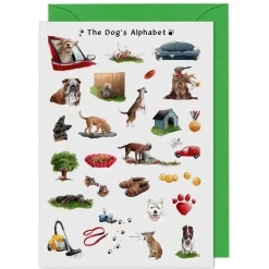 The Dog's Alphabet Greeting Card