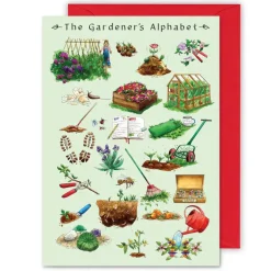 The Gardener's Alphabet Greeting Card
