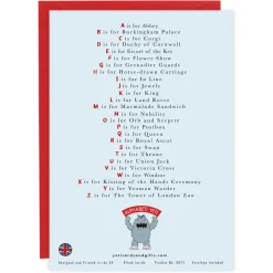 The Royal Alphabet Greeting Card