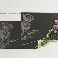 Thistle Slate Placemats - Set of 2
