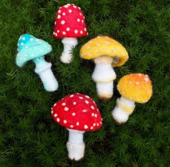 Toadstools Needle Felting Kit