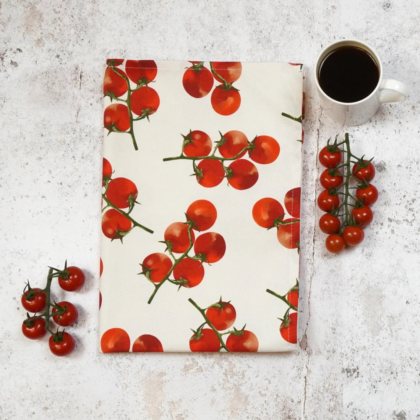 Tomato Tea Towel by Corinne Alexander