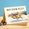 Treat-Seeking Missile Greetings Card
