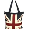 Union Jack Zipped Tote Bag