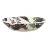 Vegetable Garden Aubergine & Flowers Medium Pasta Bowl
