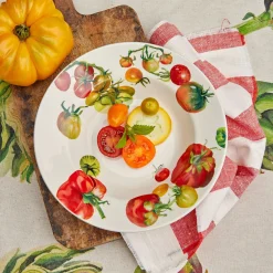Vegetable Garden Tomatoes Soup Plate