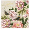 Wedding Day Peonies & Butterflies Greeting Card