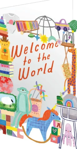 Welcome to the World, Lasercut Greeting card