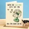 When The Shitake Hits The Fan Greetings Card