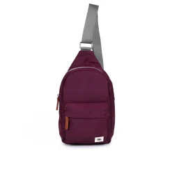 Willesdon B Plum Recycled Nylon Crossbody Bag- Large