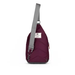 Willesdon B Plum Recycled Nylon Crossbody Bag- Large