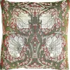 William Morris Pimpernel and Thyme Red Pillow