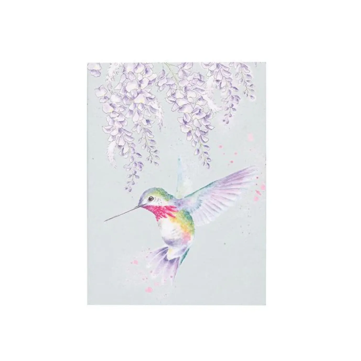 'Wisteria Wishes' Hummingbird A6 Notebook