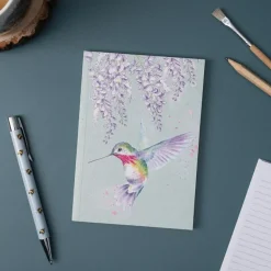 'Wisteria Wishes' Hummingbird A6 Notebook