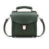 Zatchels Handmade Leather Sugarcube Plus Handbag - Ivy Green