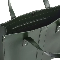 Zatchels Handmade Leather Shopper - Ivy Green